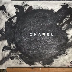 “ Chanel”  painting art for the closet.
